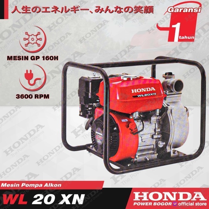 Honda Mesin Pompa Air Alkon Wl 20 Xn 2 Inch Water Pump Wl20Xn