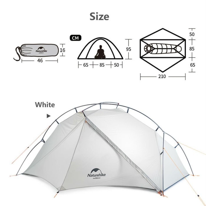 Tenda Naturehike Tent Vik 1P Nh18W001-K Termurah Terlaris Promo