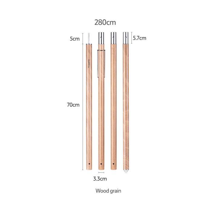 Tiang Kanopi Naturehike Nh20Pj048 Canopy Poles 2.8M Termurah Terlaris Promo