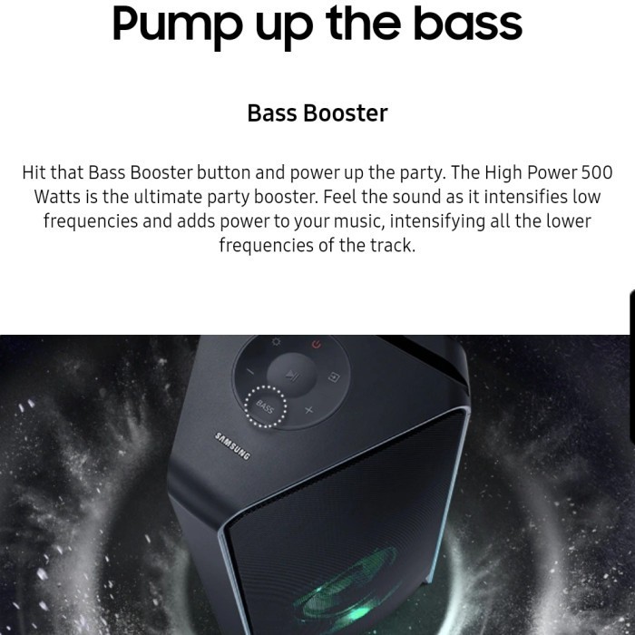 Samsung Mx T50 - Sound Tower Speaker Portable Party Karaoke Mxt50