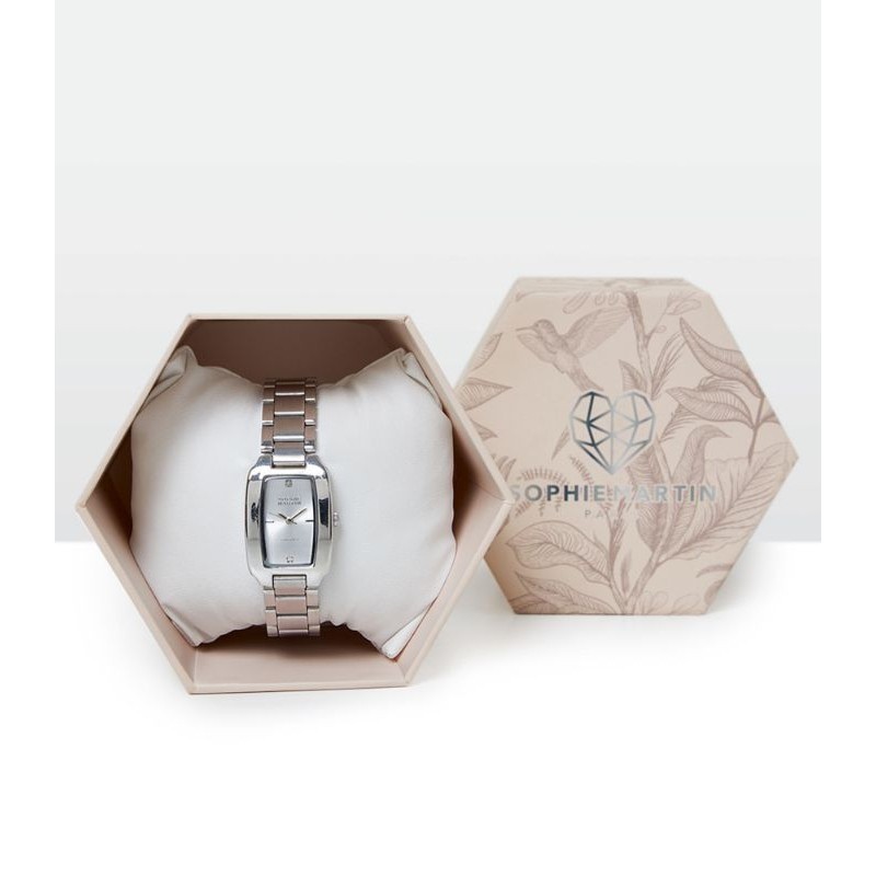 Promo Mega Sale 3.3 // Jam Tangan Wanita Fredella Silver Sophie Martin
