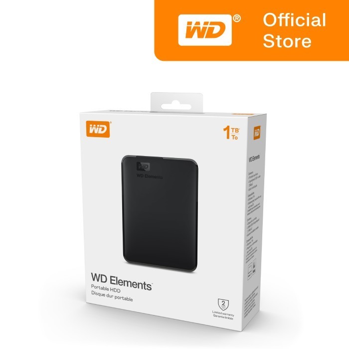 Wd Element Elements 1Tb Hitam - Hd Hdd Hardisk Eksternal External 2.5"