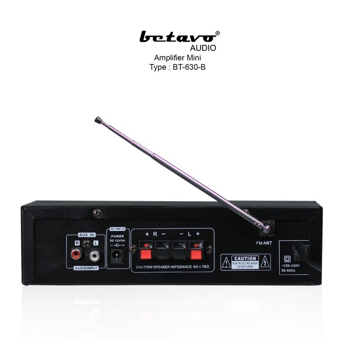 Ampli Mini Mobil/Rumahan Betavo Bt 630 B Amplifier Bluetooth