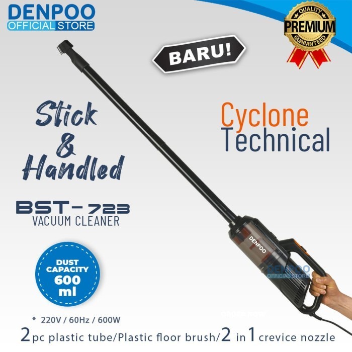 Denpoo Bst 723 Handheld Vacum Cleaner Penghisap Debu Sofa 14Kpa Termurah Terlaris Promo