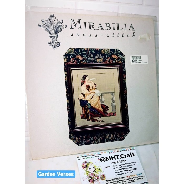 

Pola Sulam Kristik Strimin Asli Original Mirabilia Garden Verses Md4