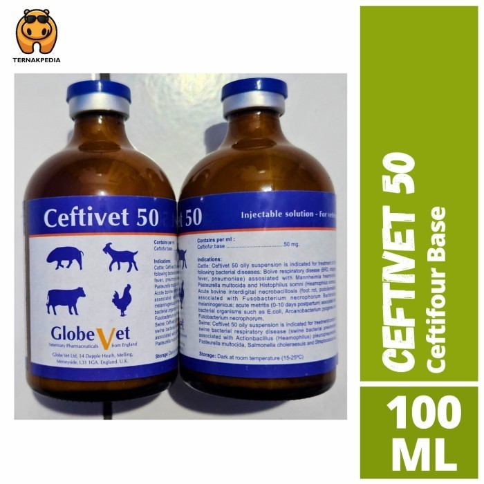 

Ceftivet 50 Globe Vet - Ceftivet 100Ml - Solusi Penyakit Ternak