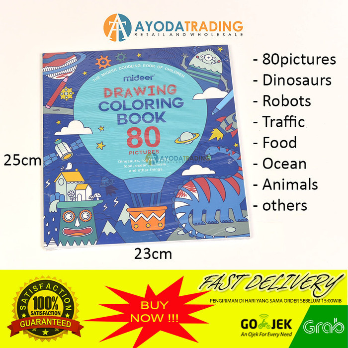 

Mideer Drawing Coloring Book Hadiah Kado