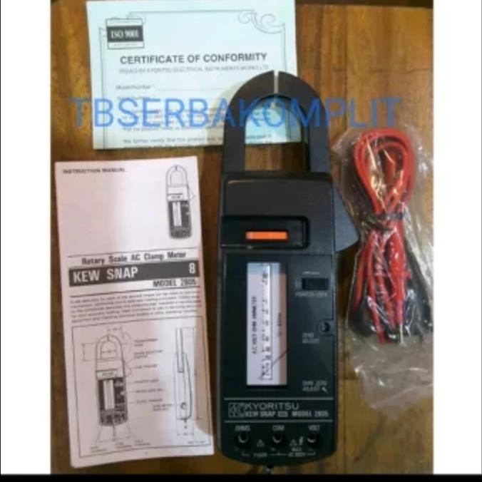 Kyoritsu 2805 Analog Clamp Ampere Meter 600A Kew Snap 2805 Tang Ampere