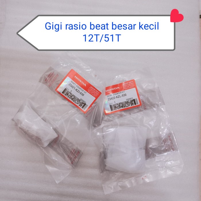 Gigi rasio beat / gigi rasio set besar kecil beat karbu KVY