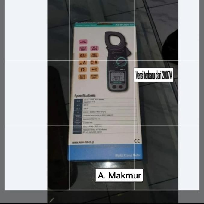 Kyoritsu 2007A Tang Ampere Digital Clamp Meter Kyoritsu 2007 A Ori