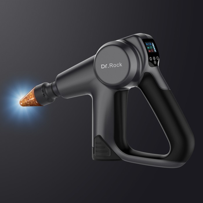 Zikko Dr Rock Air Massage Gun Bian Stone Far Infrared - Grey Termurah Terlaris Promo