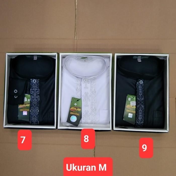 Baju Koko Atlas Lengan Panjang Original Ukuran M