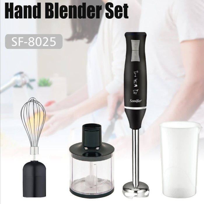 Sonifer Hand Blender Set 3 In 1 Multifungsi