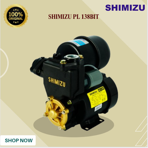 POMPA AIR SHIMIZU PL 138BIT WATER PUMP/PL-138BIT/PL 138BIT/PL 138 BIT/PL138BIT/SHIMIZU POMPA AIR BER