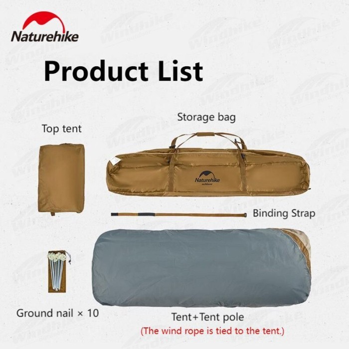 Tenda Toilet Otomatis Naturehike Nh22Zp006 Separation Automatic Shower