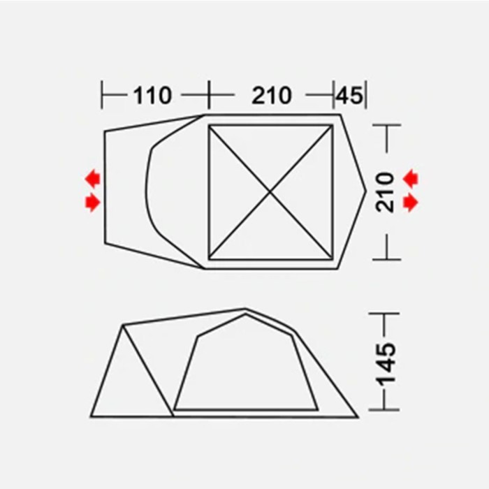 Tenda Camping Otomatis Mobi Garden Home Edition Exzqu61004