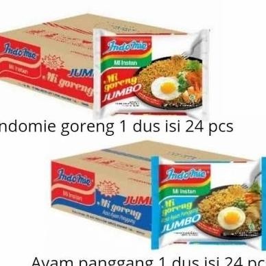 

Indomie Goreng Jumbo / Rasa Ayam Panggang Mie Instant Goreng 1 Dus GM
