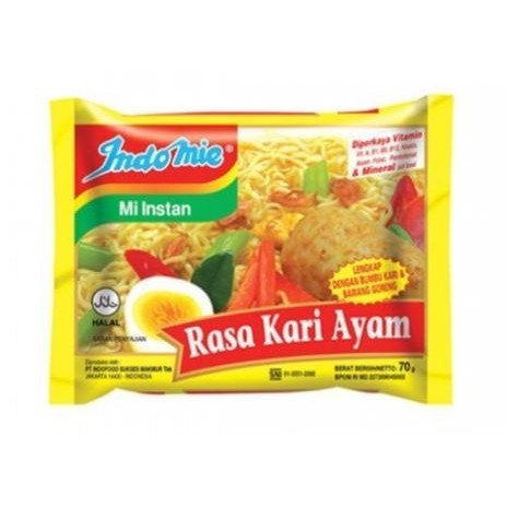 

Indomie 1 dus kari ayam/Indomie mie instant kari ayam 72g GM