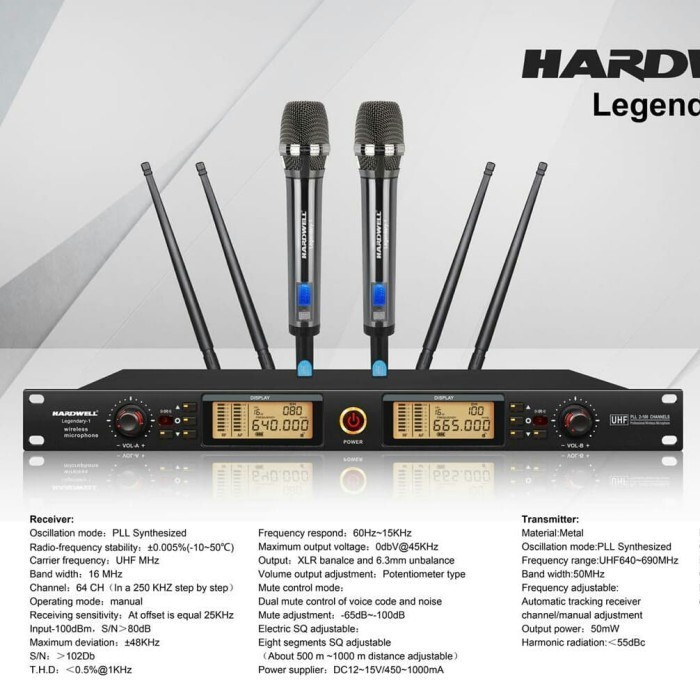 Mic Wireless Hardwell Legendary1 Mic Terbaik