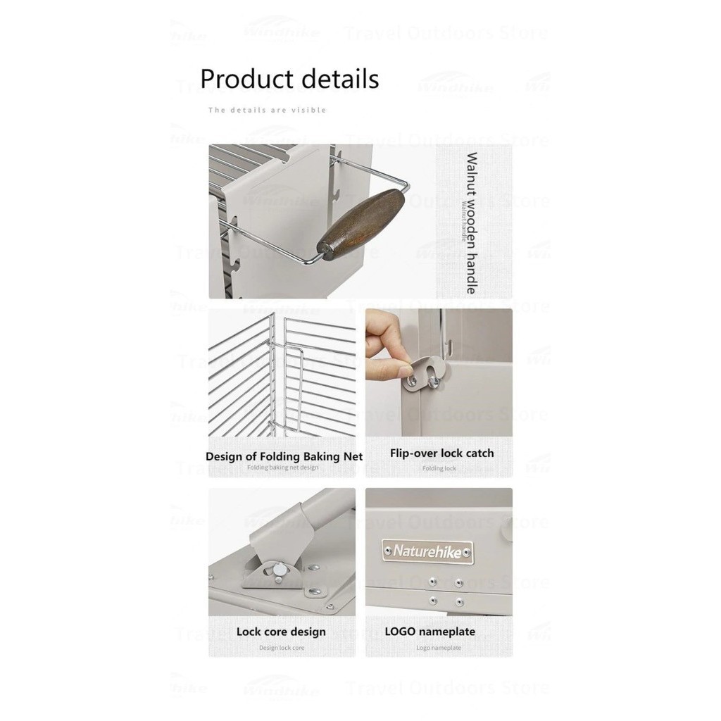 Bbq Grill Lipat Portable Camping Outdoor Naturehike Cnh22Cj038