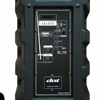 Speaker Trolley Portable Dat Dt1210 Ft 2Mic / Speaker Dat Dt 1210 Ft 2