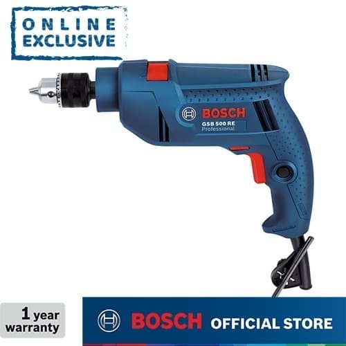Bosch Bor Tembok Listrik Dengan Perkakas Tangan 10Mm 500W Gsb 500 Re Termurah Terlaris Promo