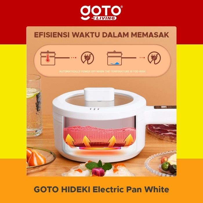 Goto Hideki Panci Listrik 1.8L Fry Pan Elektrik Penggorengan Serbaguna