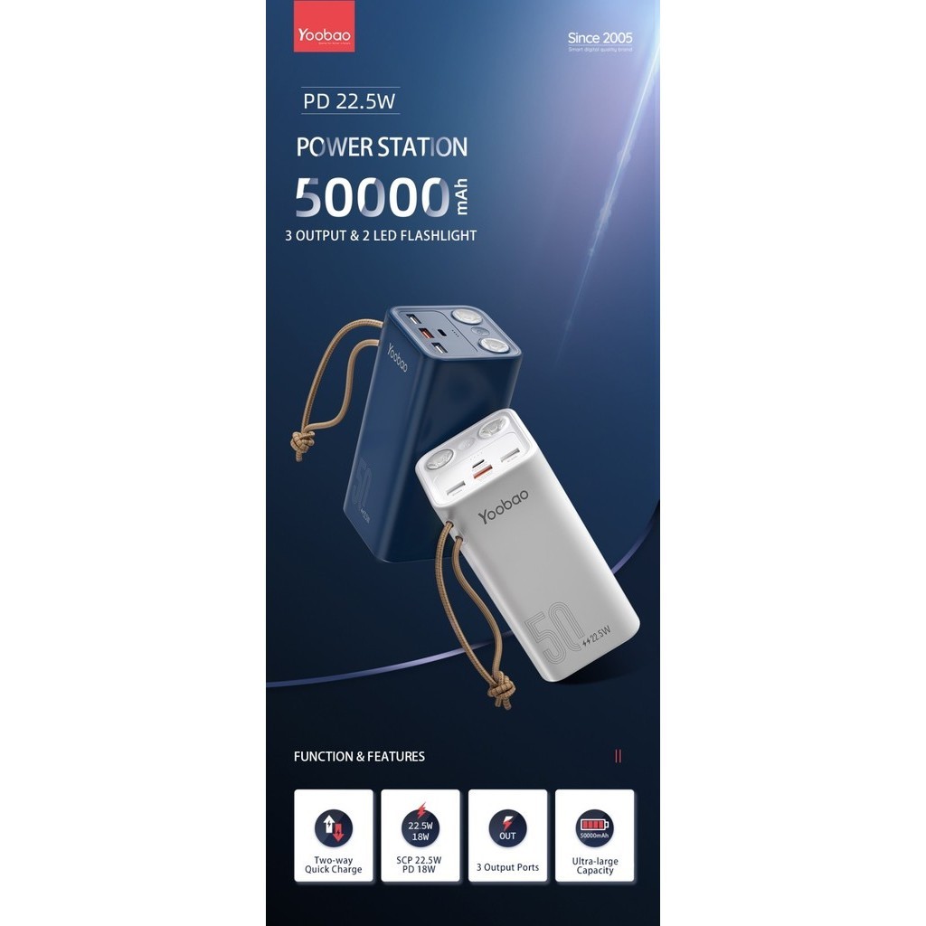 Powerbank 50000Mah - Yoobao H5 Power Bank 50.000Mah Powerbank Iphone