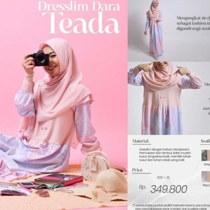 Promo  Rabbani Dresslim Dara Teada Gamis Baju Muslim Wanita Remaja Jelasmurah
