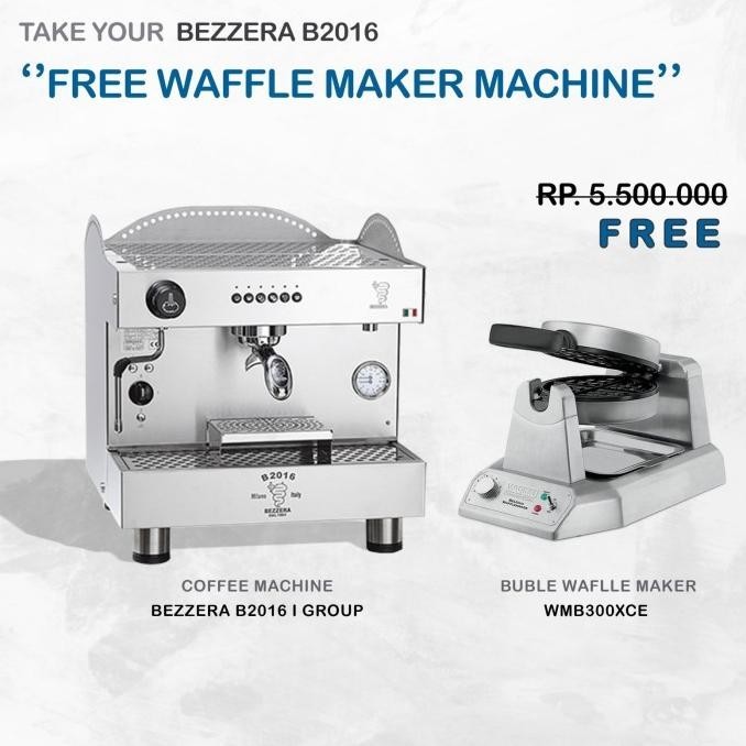 Bezzera Coffee Machine B2016 1 Group Free Waffle Maker Wbw300Xce Tamanbelanja1