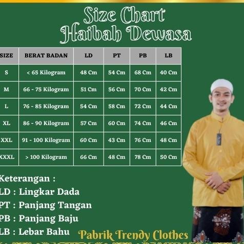 Baju Koko Muslim Haibah Ammu "Putih" Pria Dewasa Merk An-Nur Original