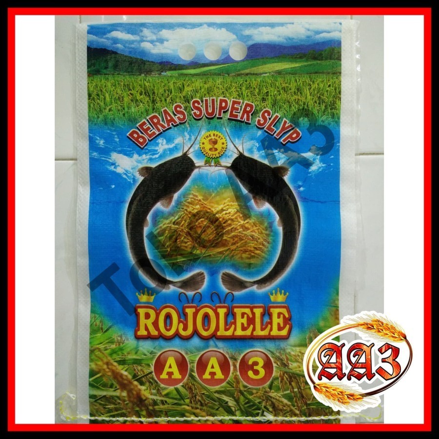 tokokarungaa3 Karung beras laminasi merek Rojolele AA3 5kg