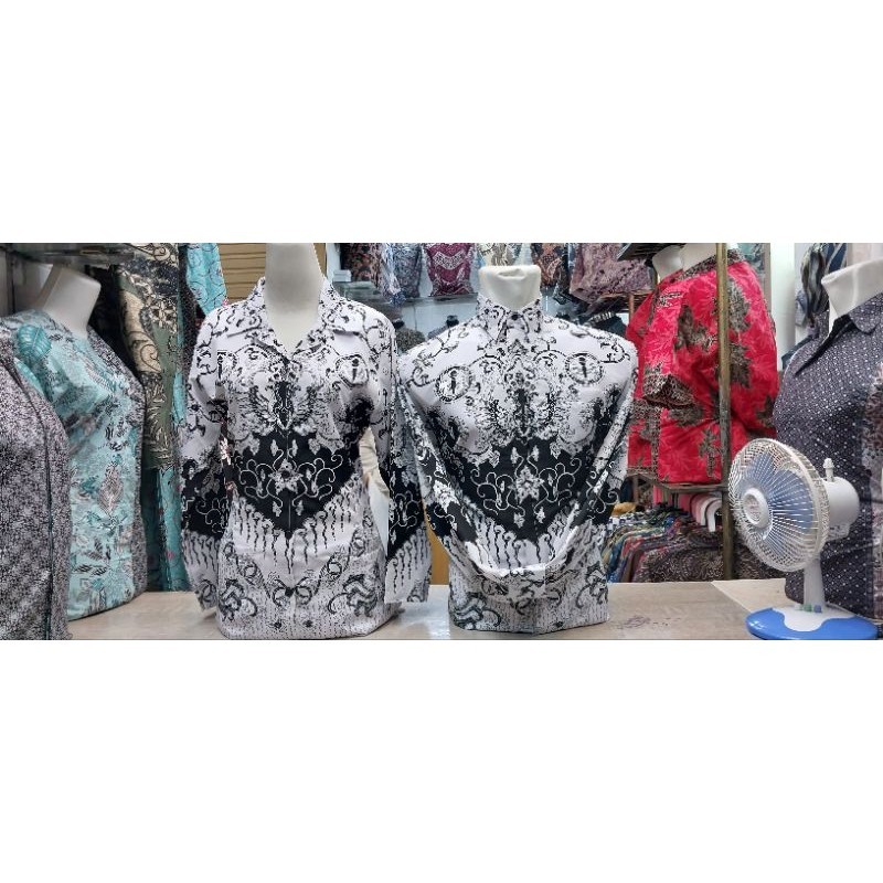 BATIK PGRI PNS PRIA/WANITA  FURING ORIGINAL UKURAN REAF S-5L