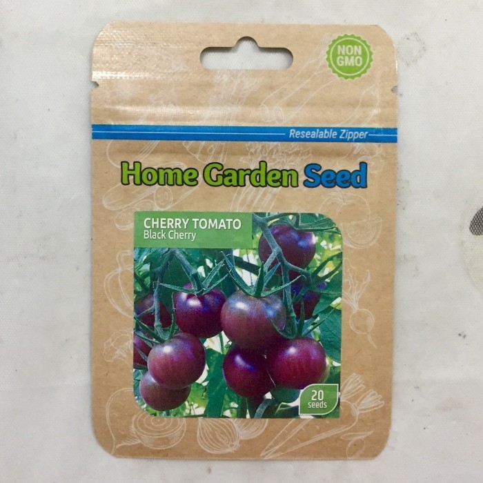 Benih Bibit Black Cherry Tomato Buah Tomat Mini Warna Hitam Ungu TOP