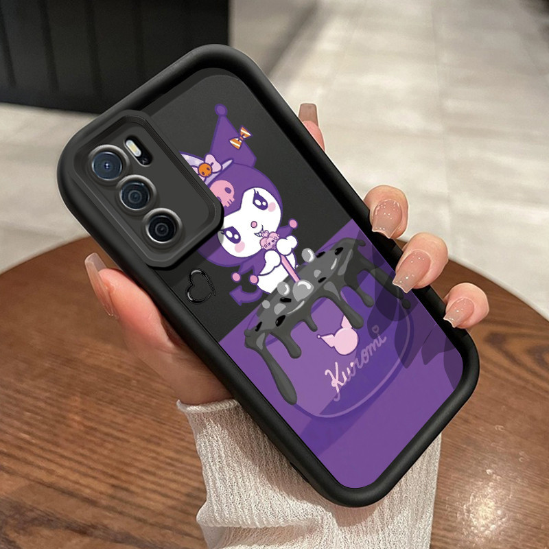 Casing Hp OPPO A16 OPPO A16s OPPO A54s Case pola Kulomi ungu modis desain HP SoftCase Casing genggam