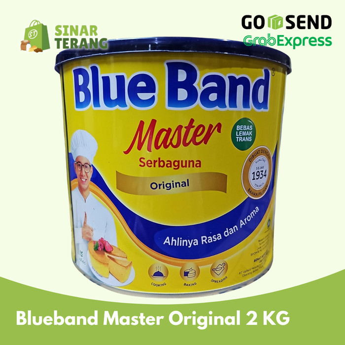 

Mentega Blueband Master Original 2 KG Margarine kaleng Serbaguna grosi