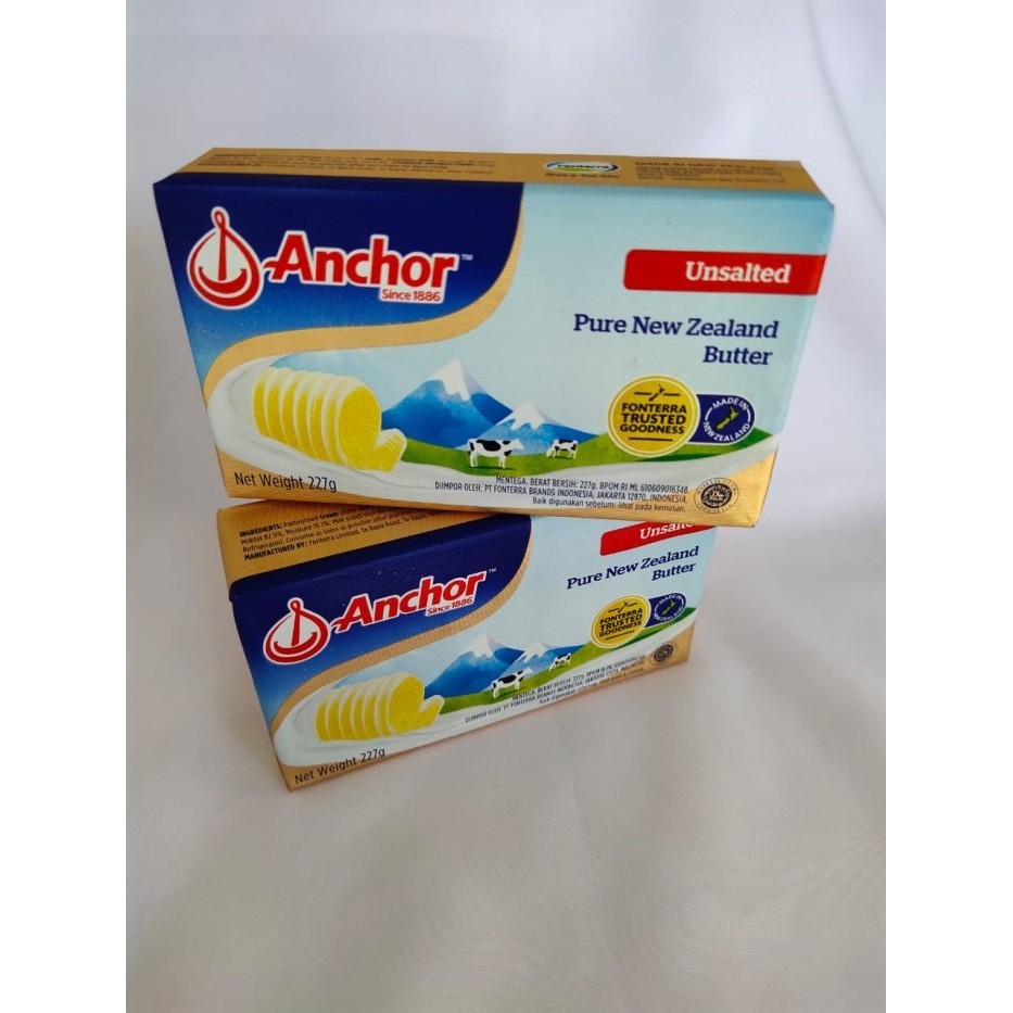 

ANCHOR SALTED / UNSALTED /BUTTER / MENTEGA 227 Gram