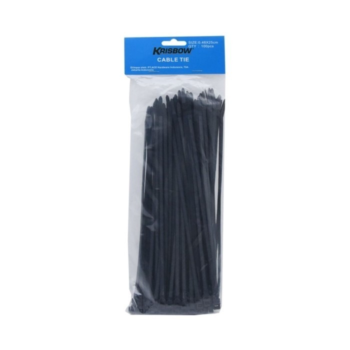 

TALI PENGIKAT KABEL KRISBOW CABLE TIE UKURAN 0.48 X 25CM ISI 100PCS