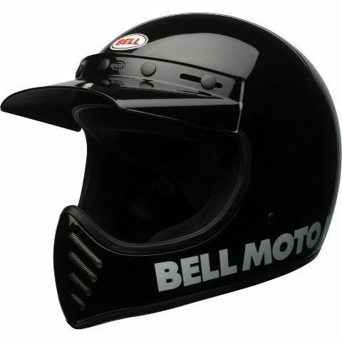 Bell Moto 3 Glass Black Helm Motor Full Face Helm Bell Original