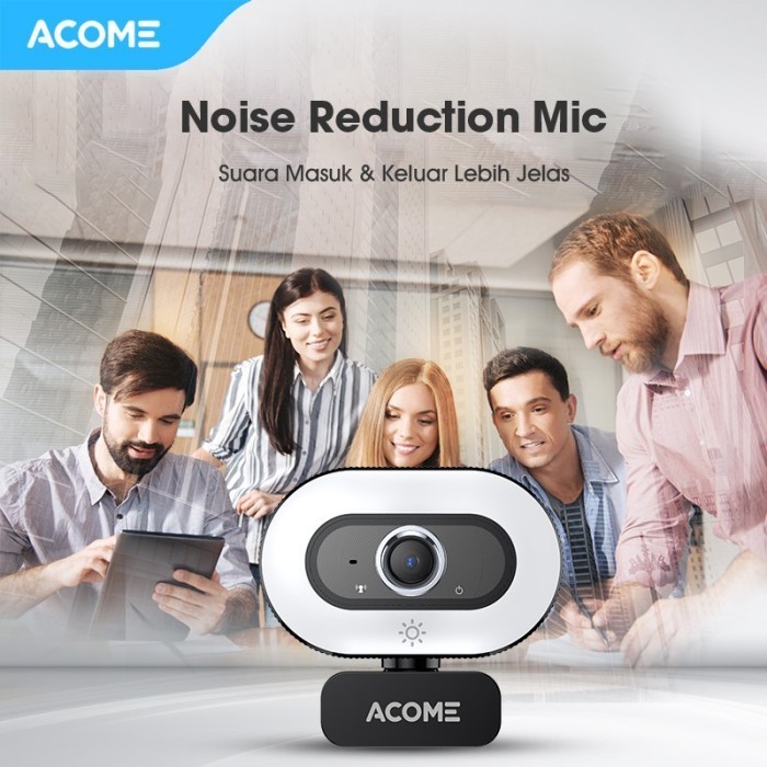 Acome Awc-12 Webcam 1440P Usb Microfon Noise Reducing 360 Camera Awc12