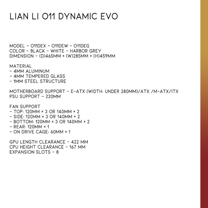 Lian Li O11 Dynamic Evo