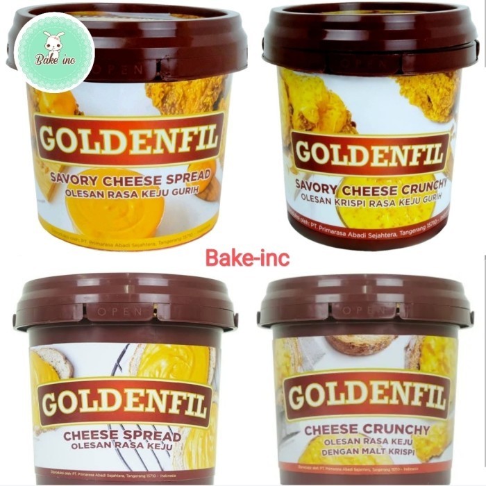 

[Bake-inc] Goldenfill Cheese Series 1 kg (Savory Crunchy dan Spread)