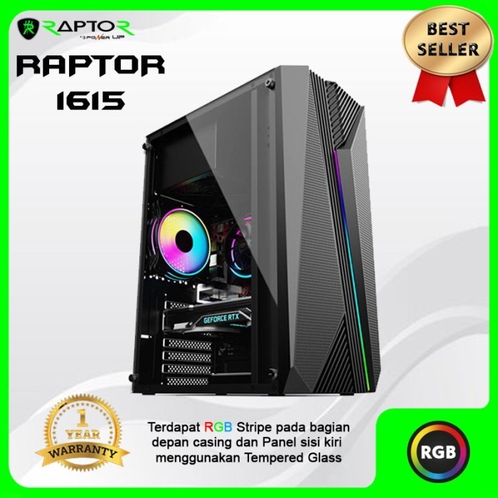 Casing Gaming 3 Power Up Raptor 1615