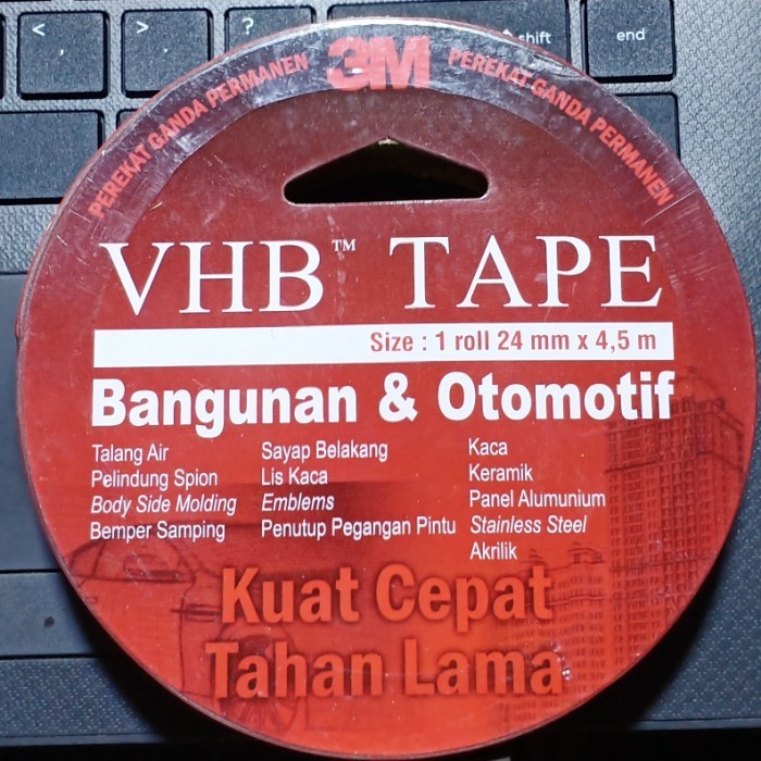 

HRG DISKON Doble tape 3M VHB 24mm x 4,5 mtr. Doubletape foam Original