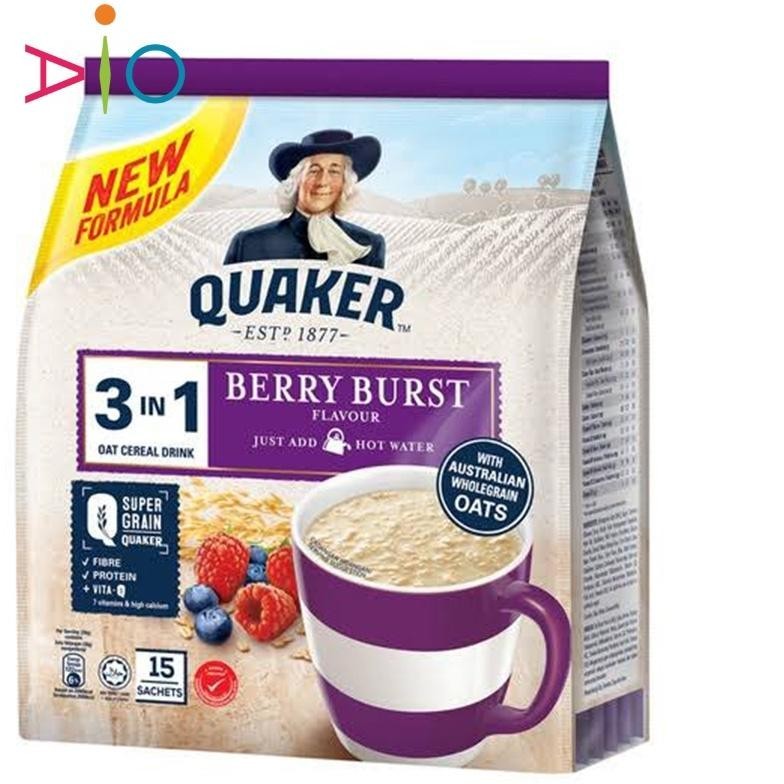 

Quaker 3 in 1 Berry Burst Oat Cereal Drink Malaysia