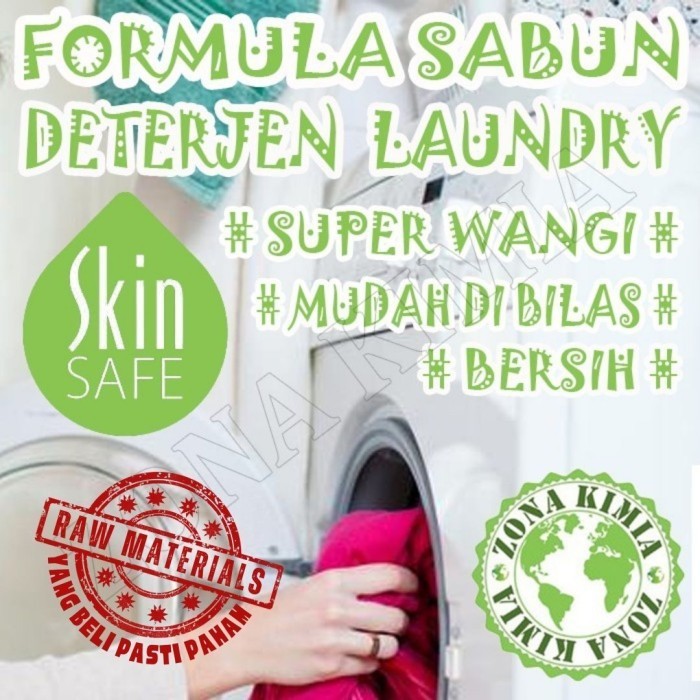 PAKET SABUN CUCI BAJU BAHAN DETERGEN LAUNDRY / PAKET BAHAN LENGKAP