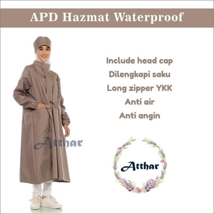 HAZMAT BAJU MEDIS APD GAUN WATERPROOF CUCI ULANG