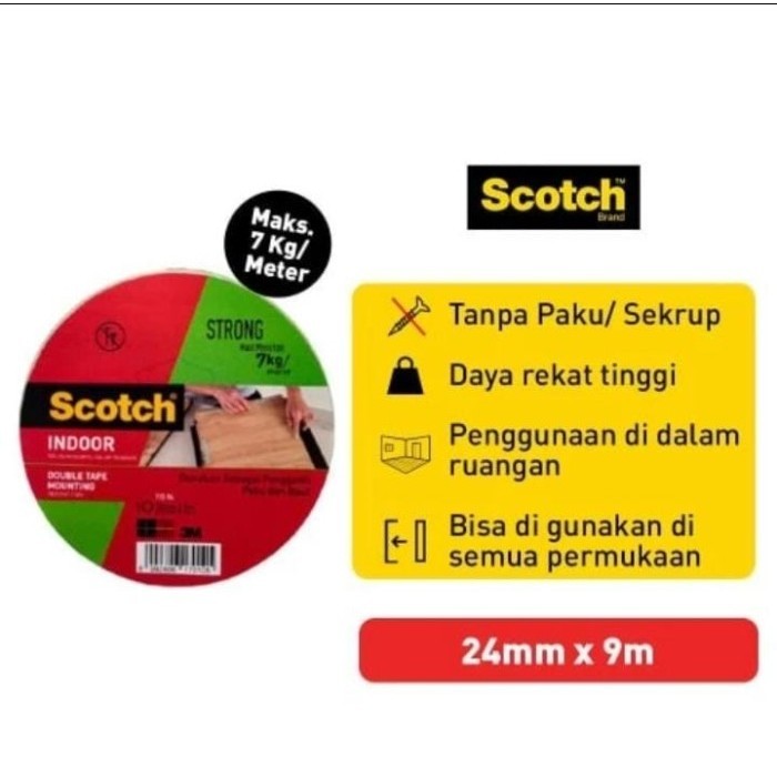

HRG DISKON Double Tape 3M Scotch Mounting Tape 24mmx9mtr 110-9A