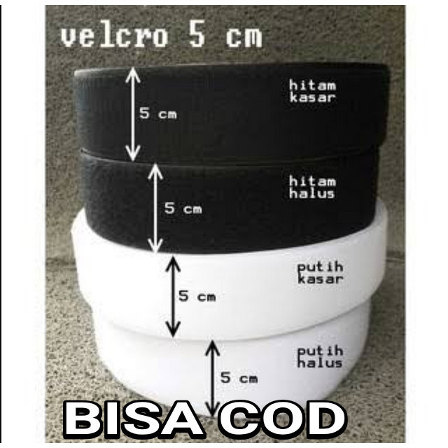 

DISKON (1 SET) VELCRO PEREKAT MAGIC TAPE 2 INCH (5 CM) HALUS + KASAR