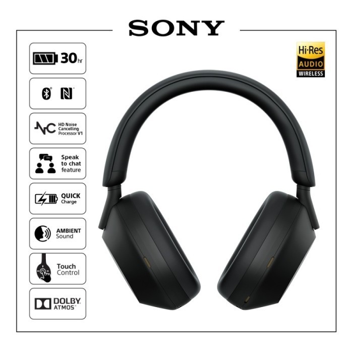 Sony Wh-1000Xm5 / Wh1000Xm5 / Wh 1000Xm5 Headphone Wireless Nc